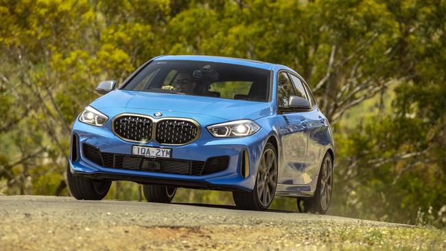 The M135i is quick enough and has decent brakes.