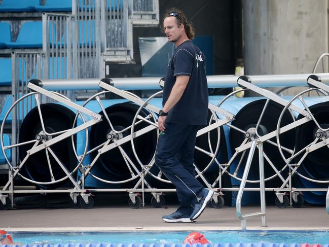 Australian Dolphins swim team coach Dean Boxall is certain Shayna Jack is innocent. Picture: Stewart McLean