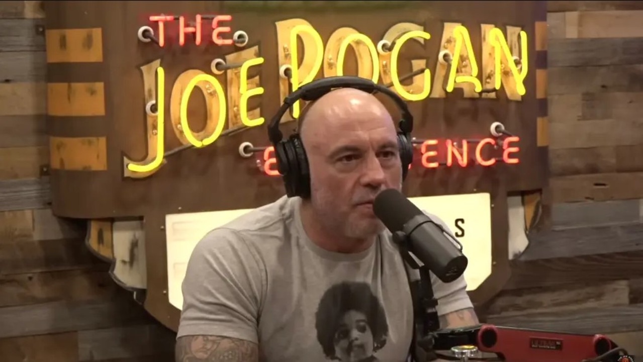 “The Joe Rogan Experience” has tumbled down the Apple rankings of most popular shows — falling to third place. Picture: YouTube / PowerfulJRE