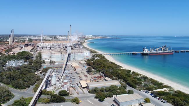 Alcoa Australia's Kwinana Alumina Refinery in Western Australia.