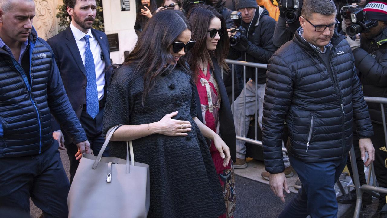 Meghan, Duchess of Sussex, leaves the Surrey Hotel ahead of her baby shower.