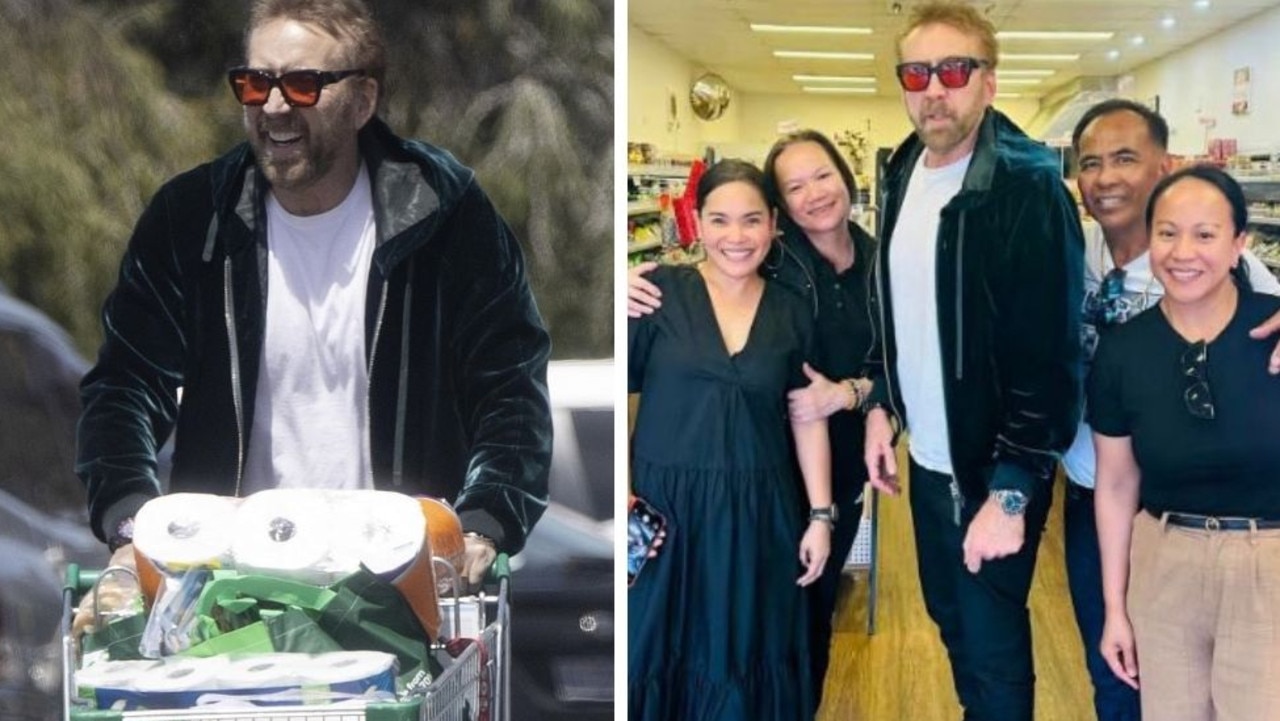 Nicolas Cage delights local shop owners while grocery shopping in WA |  news.com.au — Australia's leading news site