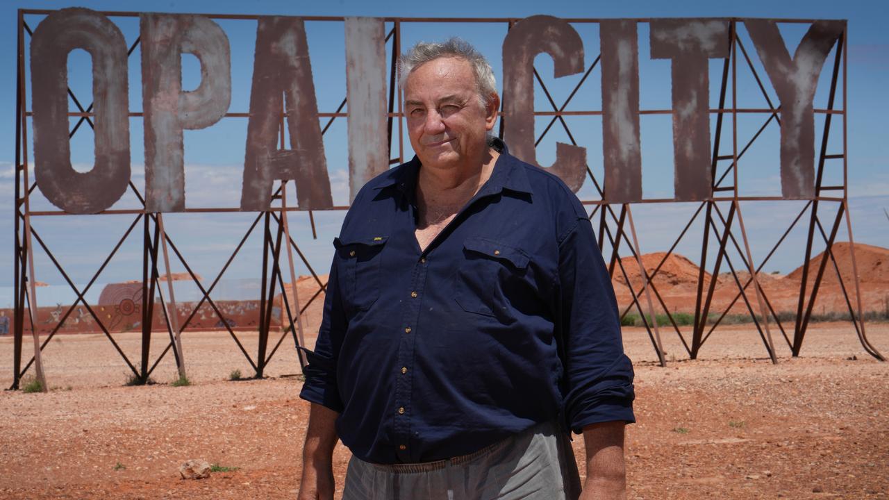 Retired Coober Pedy opal miner Justin Freytag says fixing the town’s water system should be Patrick Conlon’s first priority. Picture: Dean Martin