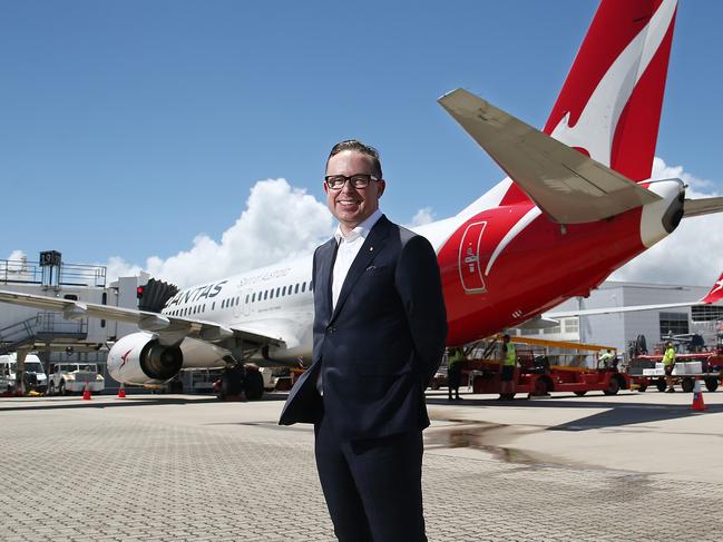 Qantas CEO Alan Joyce has visited Cairns to endorse the city as one of Australia's top tourist destinations. It comes a day after the Australian Government offered half priced flights to Cairns from select southern cities and towns. Picture: Brendan Radke