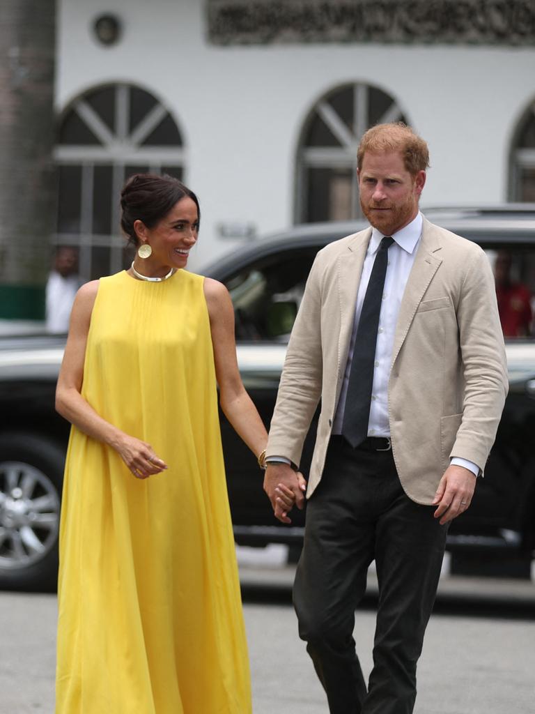 They also visited the State Governor House in Lagos. Picture: Kola Sulaimon/AFP