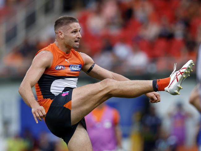 Giants Jesse Hogan during the Round 1 AFL match between the GWS Giants and North Melbourne at Engie Stadium on March 16, 2024. Photo by Phil Hillyard(Image Supplied for Editorial Use only - Phil Hillyard  **NO ON SALES** - Â©Phil Hillyard )