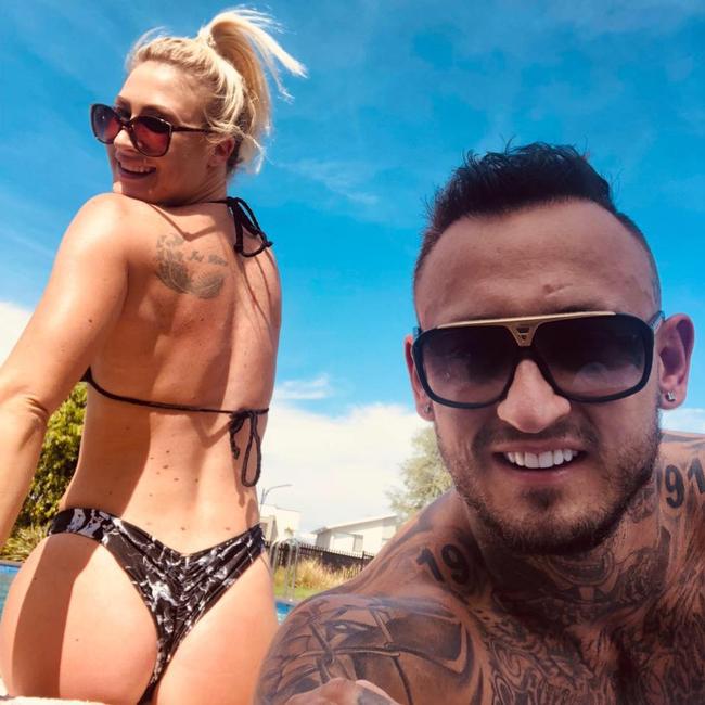 Hayden Brindle and his girlfriend Shaylee Cheal have pleaded guilty to importing and supplying steroids on the Central Coast. Picture: Facebook