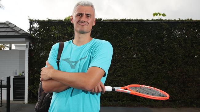 Bernie’s back: Bernard Tomic ready to depart for Melbourne. Picture Glenn Hampson