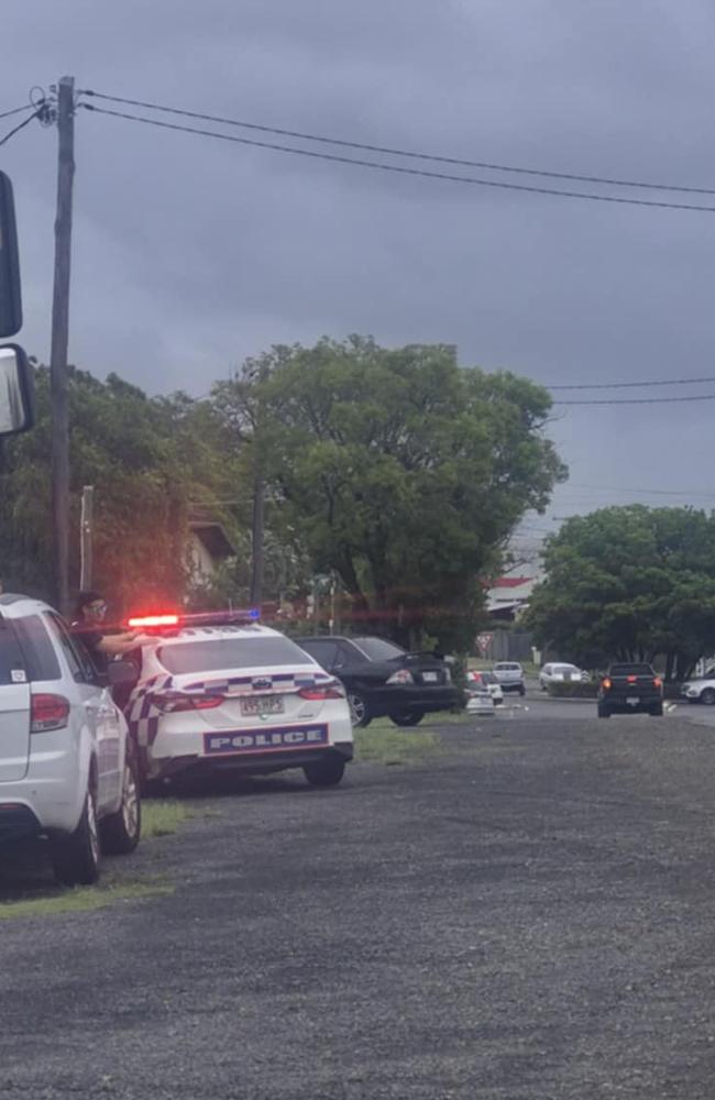 Police respond to reports of a crime on George St, Wednesday, March 26, 2025.