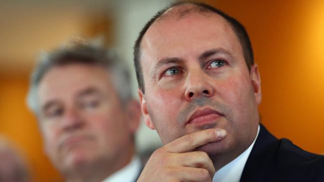 12/03/19 Treasurer Josh Frydenberg at the Sir Robert Menzies lecture in Melbourne. Aaron Francis/The Australian