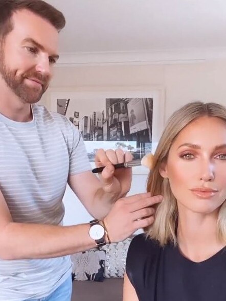 Nikki Phillips shares a behind-the-scenes clip of her race day makeover.