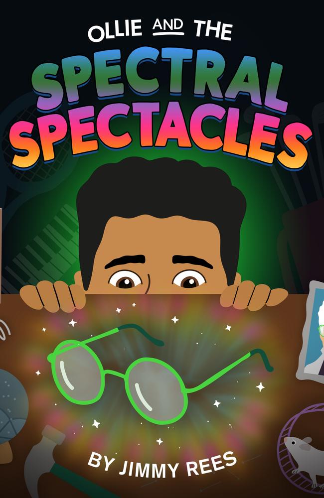 Rees is on a mission to make lessons of financial literacy more fun for kids, launching his digital book Ollie and the Spectral Spectacles in a circular economy collaboration with digital marketplace site Gumtree. Picture: Supplied