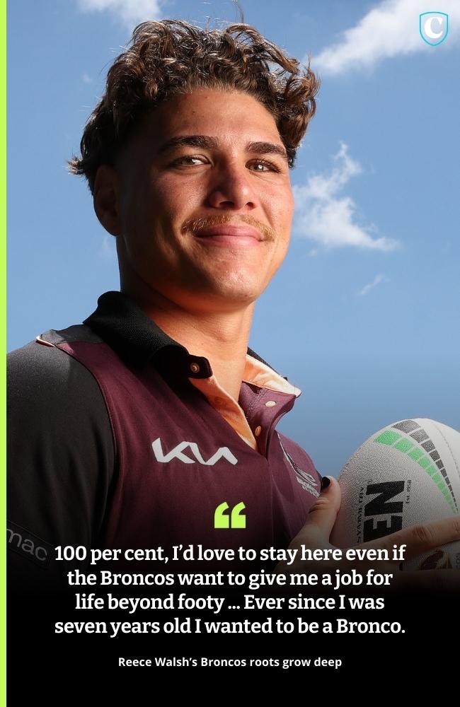 Reece Walsh on his love for the Broncos.