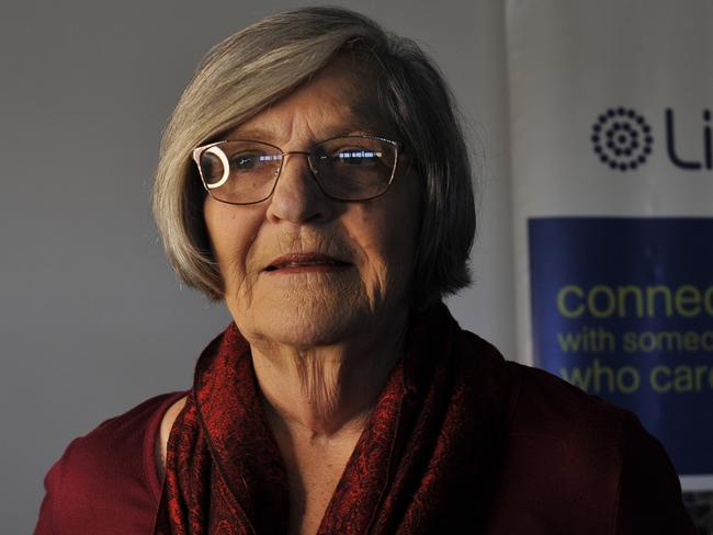 Madeline Parish was awarded an Order of Australia Medal for more than 20 years of service to Lifeline. The respected volunteer spent 18 years "on the phones" as a crisis support worker. Photo: Tim Jarrett