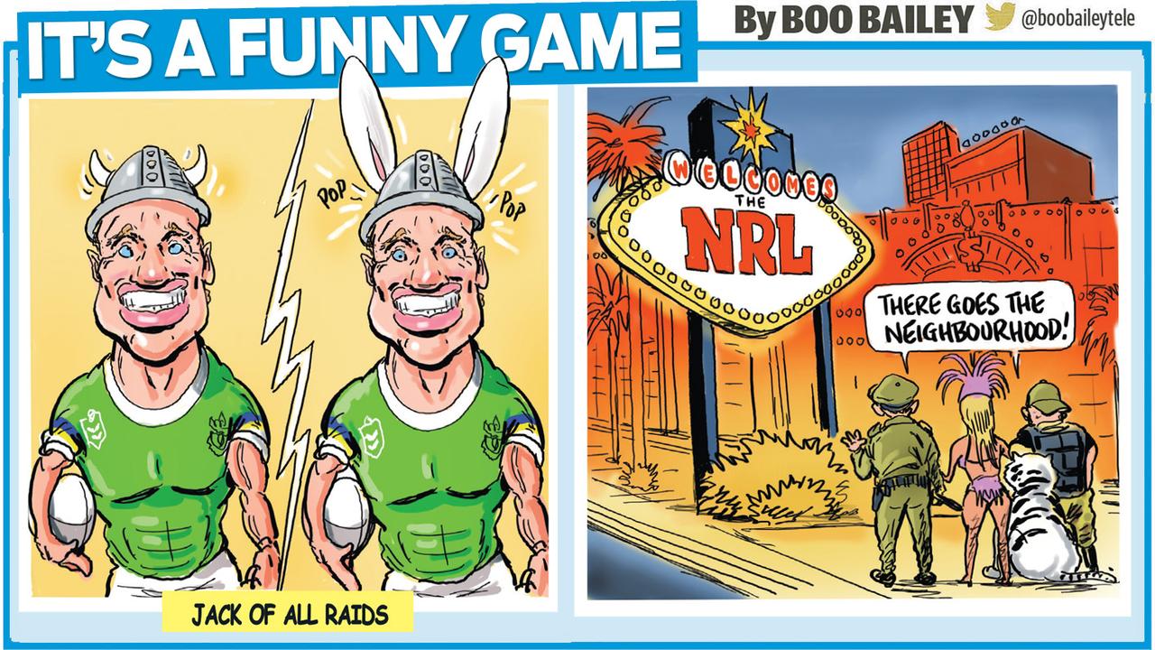 Boo Bailey's Sport Confidential cartoon.