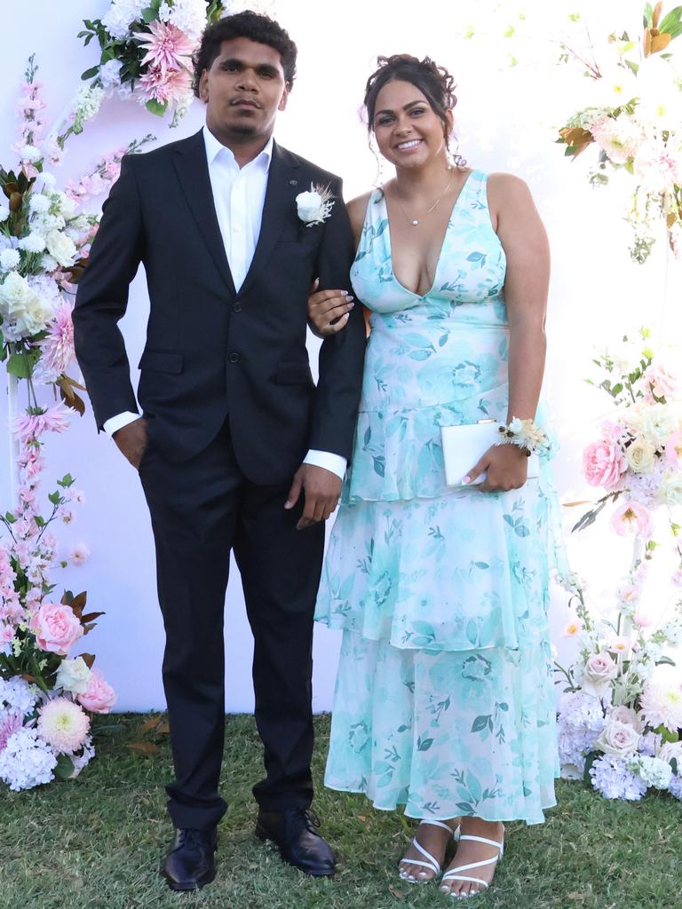 Gulbari with formal partner at the 2024 St Ursula's College formal.