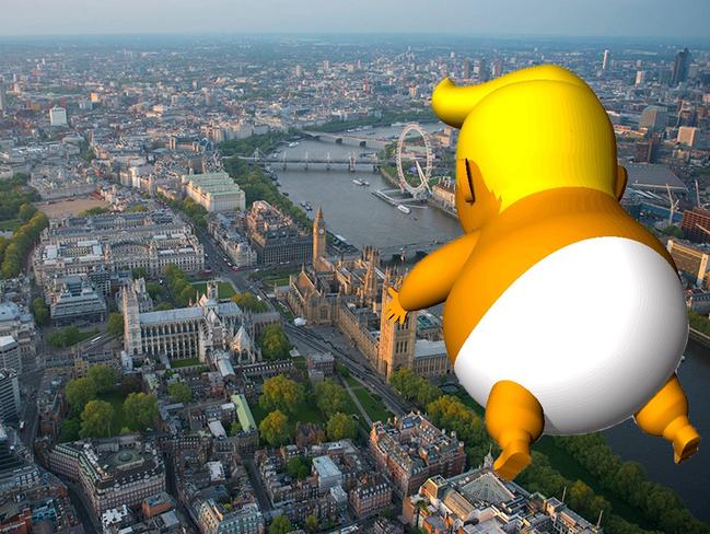 Trump Baby blimp gets the green light from London Mayor, Sadiq Khan. Picture: Trump Baby UK