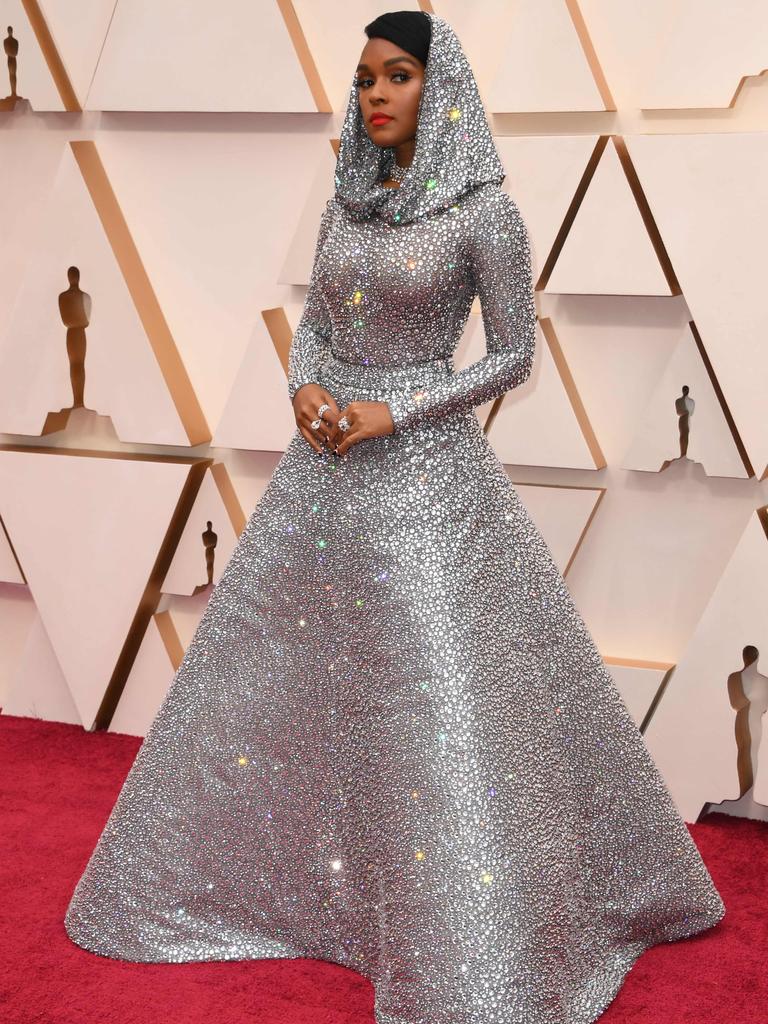 US singer-songwriter Janelle Monae sparkles in silver. Picture: AFP