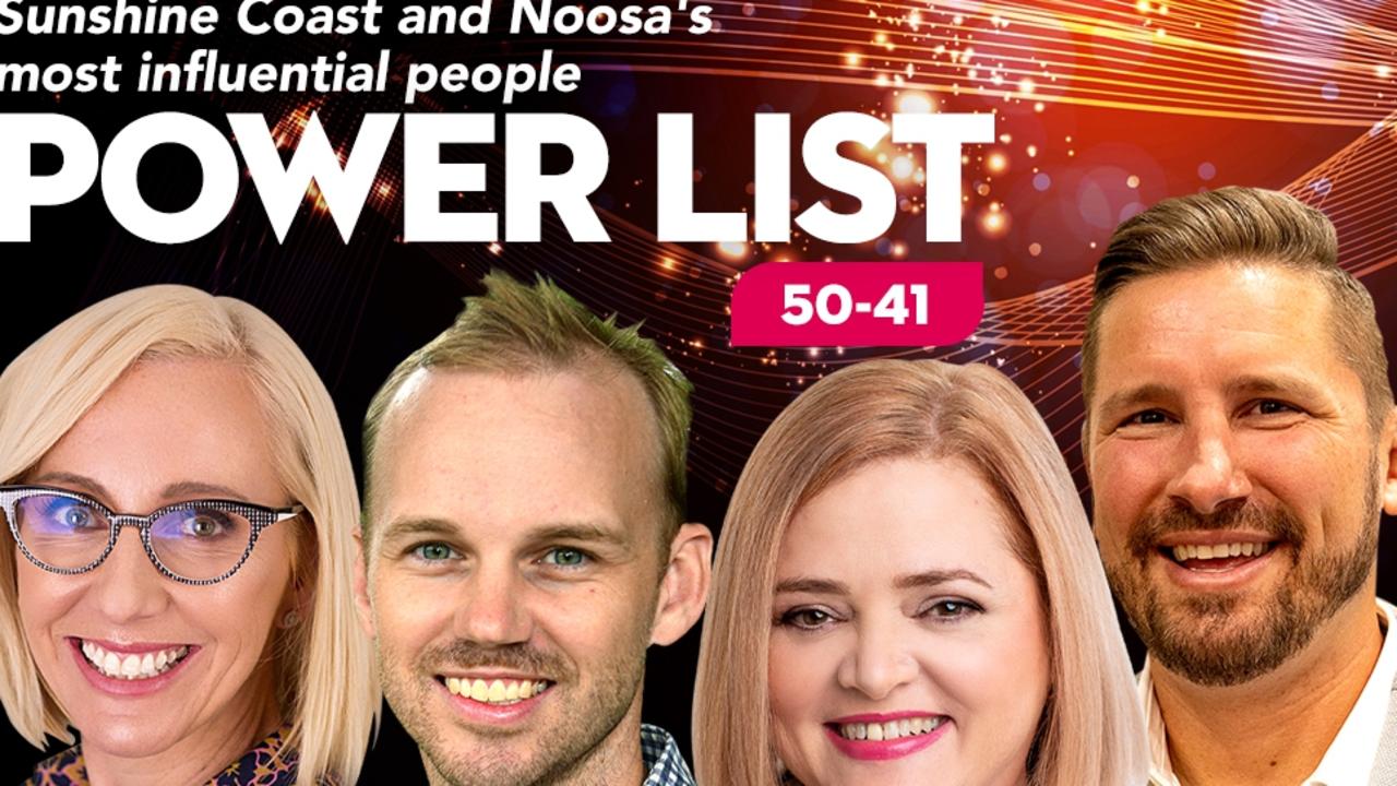 The Sunshine Coast Daily's Power List 2022: 50-41 of the Sunshine Coast and Noosa's most influential people.