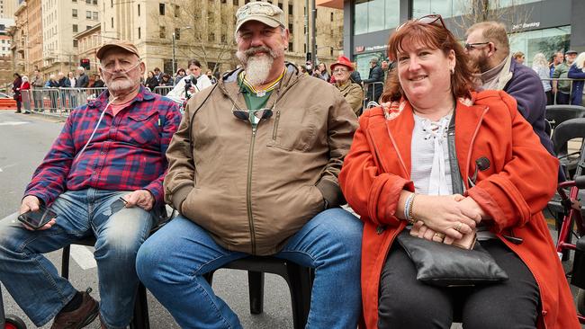 At Parliament House in North Terrace, people witnessed the proclamation of King Charles III. Picture: Matt Loxton