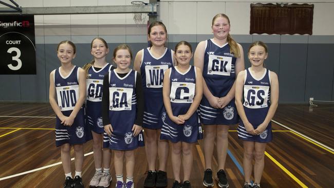 Lara Silver under-11 netball team. Picture: Alan Barber
