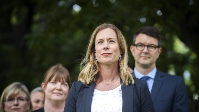 Tasmanian Labor Leader Rebecca White at Hobart. Picture: Chris Kidd