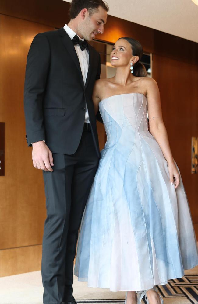 Jeremy and Kellie Finlayson dressed for the 2023 Brownlow Medal. Picture: Instagram