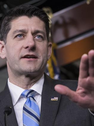 Speaker of the House Paul Ryan. Picture: AP