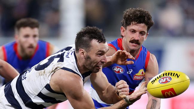 Jon Ceglar overcame injury to feature for Geelong late in the season.