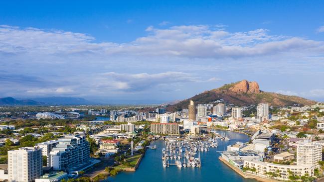 Aerial shot of Townsville, where vacancy rates are 0.7 per cent