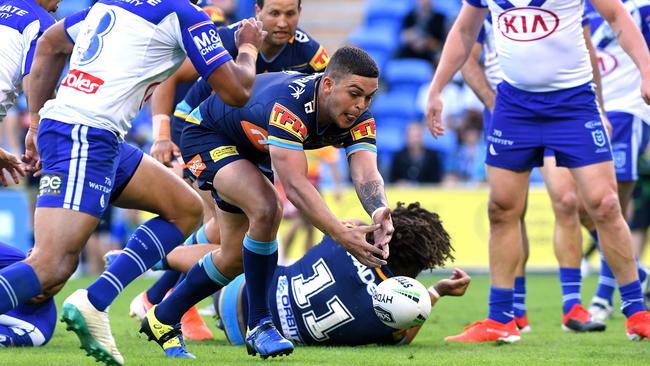 Ash Taylor has struggled to find his form this season. (AAP Image/Dave Hunt)