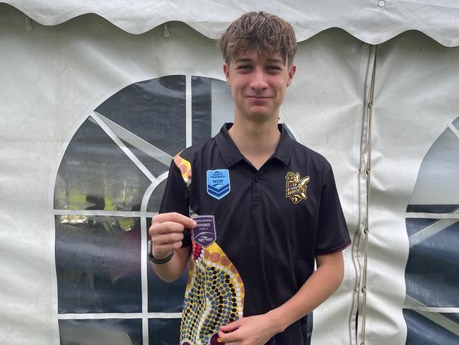 Junior State Cup Touch Football referee Jackson Lamont. Picture: Contributed