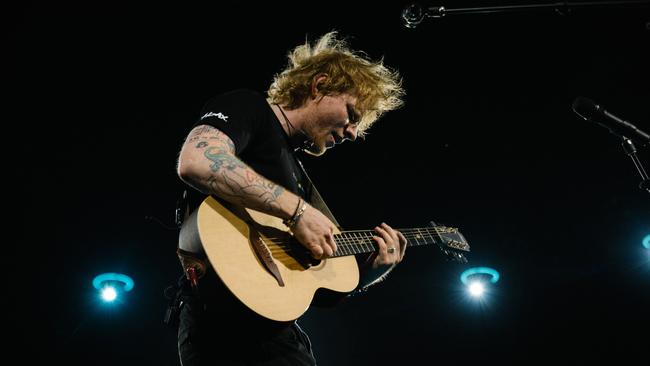 Sheeran performing in Melbourne in March 2023. Picture: Zak Walters