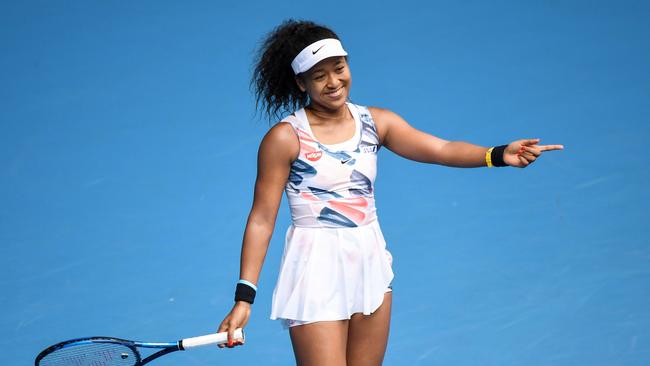 Naomi Osaka scored a comfortable first-round victory. Picture: William West/AFP