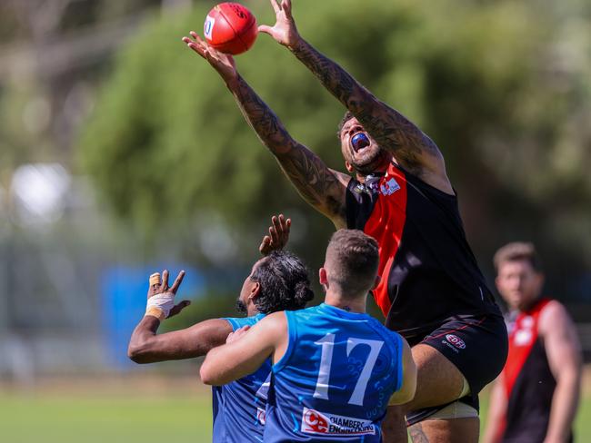 Rovers beat West Alice Springs by 49 points in round six of the Central Australia Football League. Picture: AFLNT Media: Charlie Lowson.