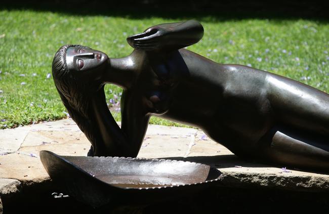 The "Fountain Figure" by Tom Bass is one of more than two dozen sculptures littered around the UNSW campus but it is apparently the most loved. Picture Craig Wilson