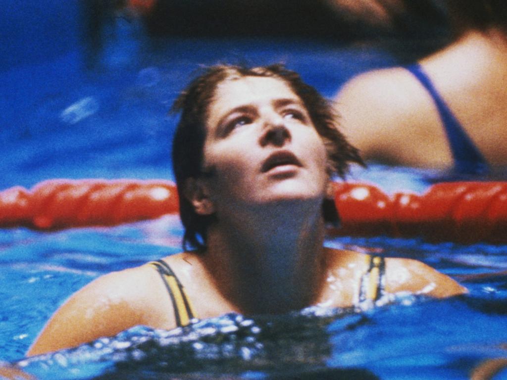 Australian Dawn Fraser after splashing her way to victory in the 100 metre freesyle event.