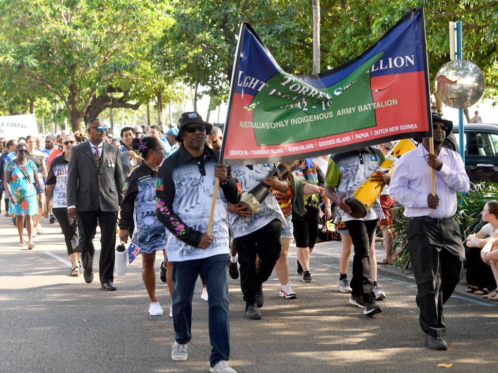 Anzac Day 2025. Strand parade in Townsville. Picture: Evan Morgan