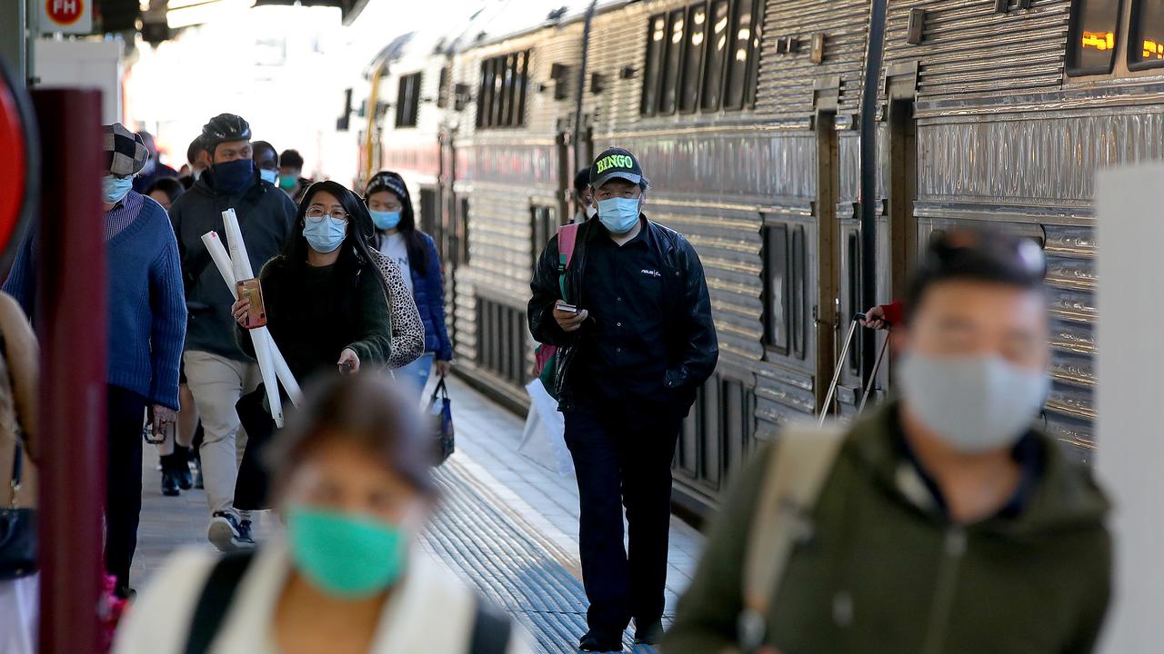 Passengers at Central Station. Picture: Toby Zerna