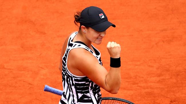 Ash Barty has booked her spot in the semi-finals after demolishing Madison Keys.