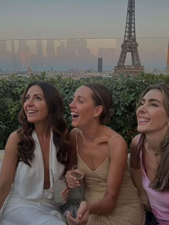 Tamie Ingham, Tamsin Johnson and Olivia Bond enjoy the pre-wedding party. Picture: Instagram