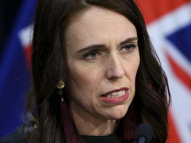 WELLINGTON, NEW ZEALAND - NOVEMBER 09: Prime Minister Jacinda Ardern speaks to media during a post cabinet press conference at Parliament on November 09, 2020 in Wellington, New Zealand. Labour's Jacinda Ardern claimed a second term as prime minister after claiming a majority in the 2020 New Zealand General Election on Saturday 17 October, claiming 64 seats. (Photo by Hagen Hopkins/Getty Images)