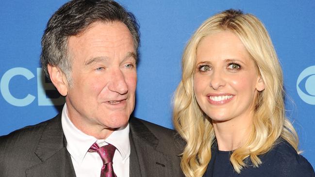 Robin Williams and Sarah Michelle Gellar worked together on The Crazy Ones. Picture: Ben Gabbe/Getty Images