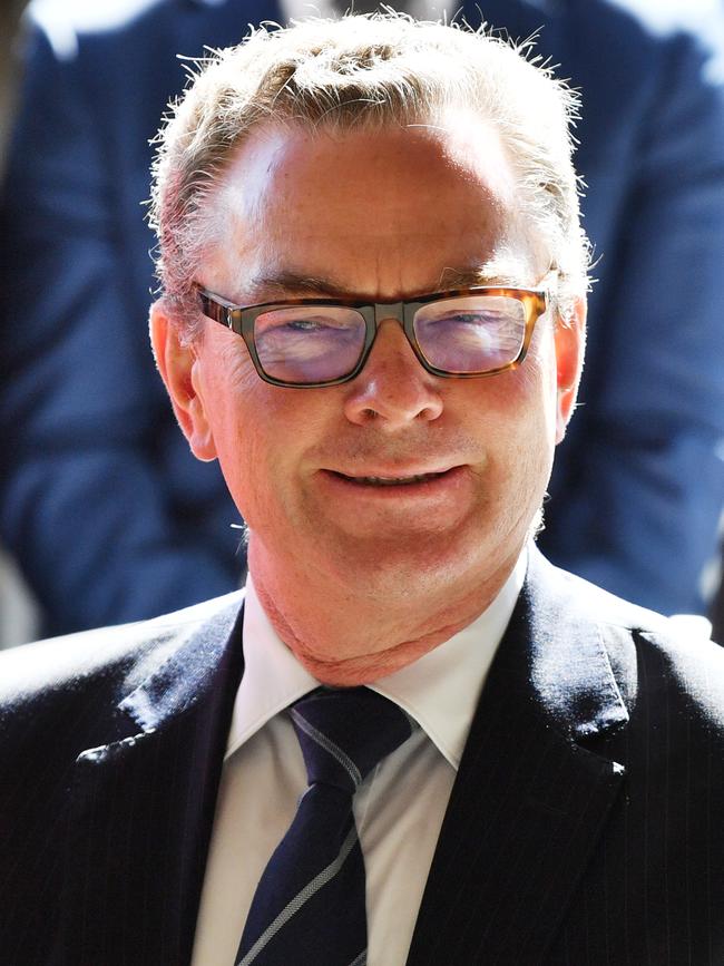 Former minister for defence Christopher Pyne announced Bupa would replace Medibank earlier this year. Picture: AAP/David Mariuz