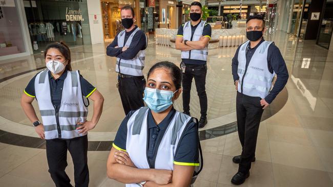 Chadstone Covid staff prepare for reopening. Here’s what COVID-safe shopping centres will look like. Picture: Jake Nowakowski