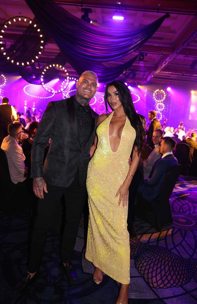 Tate Petit and Raquel Petit at the Gold Coast Business Excellence Awards Gala 2023 at The Star Gold Coast. Picture: Portia Large