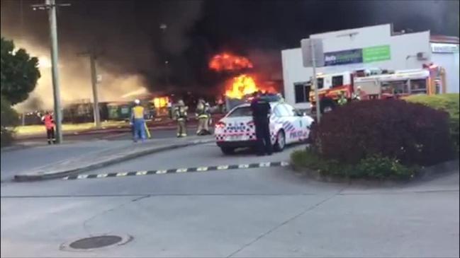 Massive blaze at northside Brisbane businesses