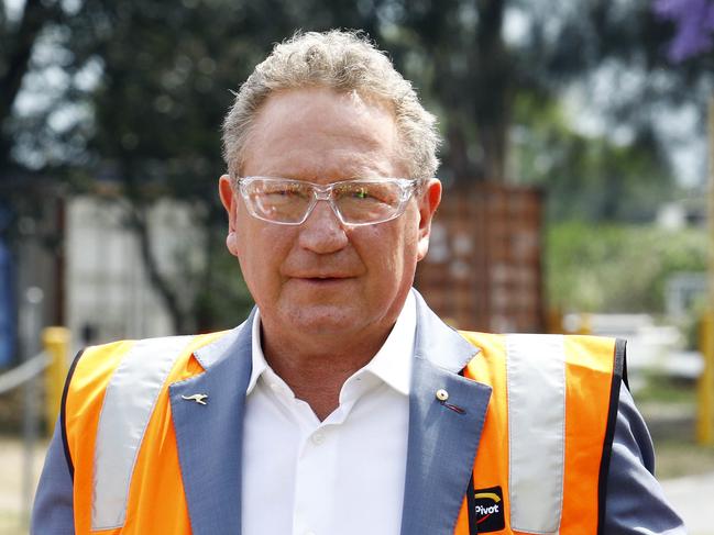 BRISBANE, AUSTRALIA - NewsWire Photos OCTOBER 11, 2021: Andrew Forrest from Fortescue during a press conference at Incitec Pivot in Brisbane. Picture: NCA NewsWire/Tertius Pickard