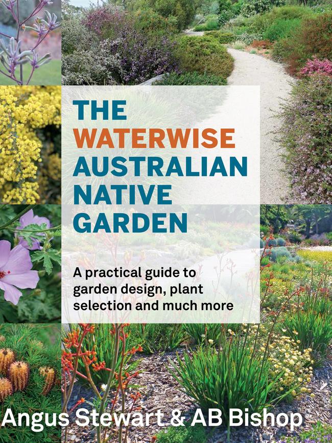 The Waterwise Australian Native Garden. Book cover. Angus Stewart and AB Bishop. Murdoch Books