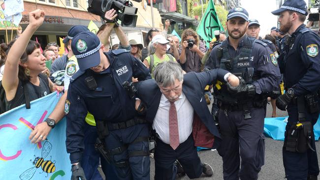 The 12 were arrested at the protest last year. (AAP Image/Jeremy Piper)